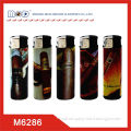 promotional advertising pvc lighter-electronic flame gas lighter